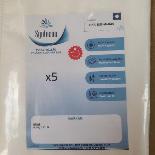 Porzsák Nilfisk Buddy II 18L 5db/csomag