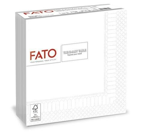 Szalvéta FATO Smart Table 33x33 Fehér 1/4 82625002 (48)
