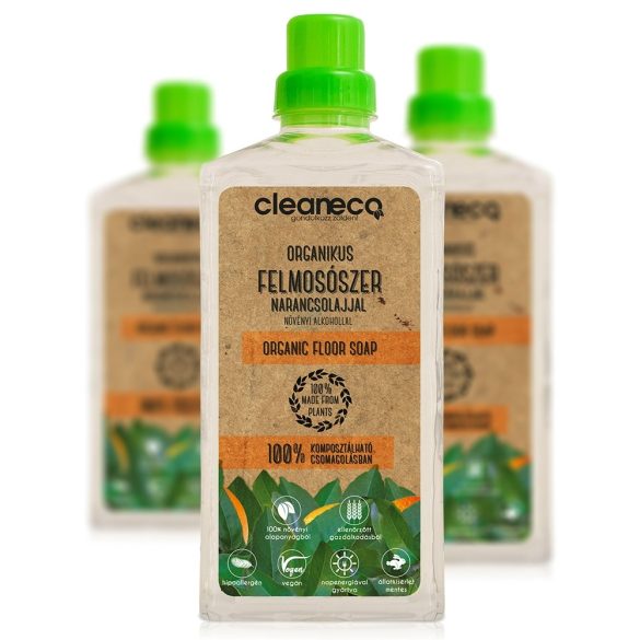 Cleaneco általános organikus felmosószer- Narancsolajjal 1L