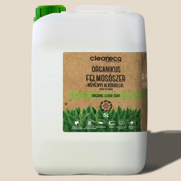 Cleaneco organikus felmosószer növényi olajjal- Green Tea 5L