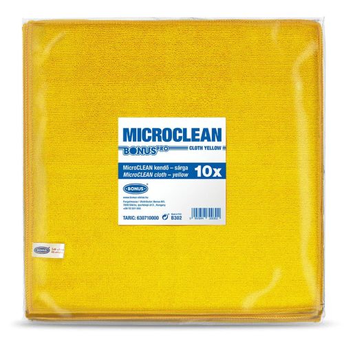 BonusPRO MicroCLEAN mikroszálas kendő 32x32 sárga