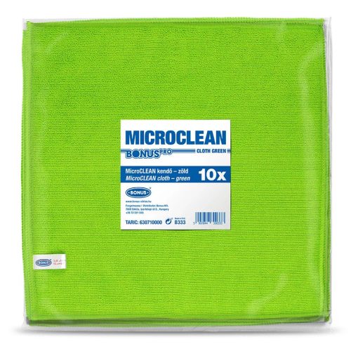 BonusPRO MicroCLEAN mikroszálas kendő 32x32 zöld
