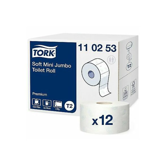 Tork Premium Mini Jumbo toalettpapír T2 110253