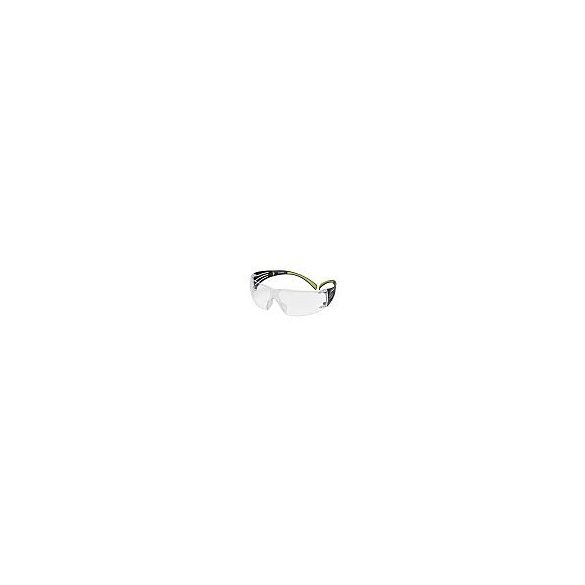Szemüveg 3M SecureFit átlátszó, fekete-zöld szár SF401AF-EU