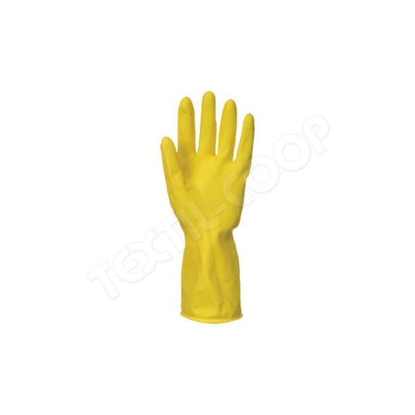 Kesztyű gumikesztyű háztartási sárga M