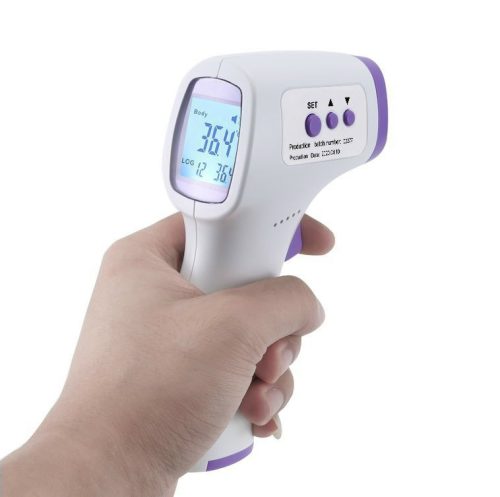 Hőmérő érintés nélküli infrás LCD kijelzővel-HG01