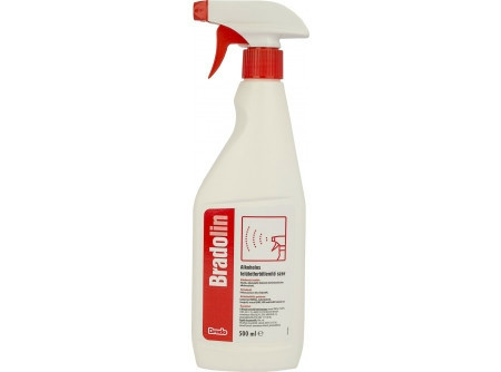 Bradolin alkoholos felületfertőtlenítő szer 500ml szórófejes