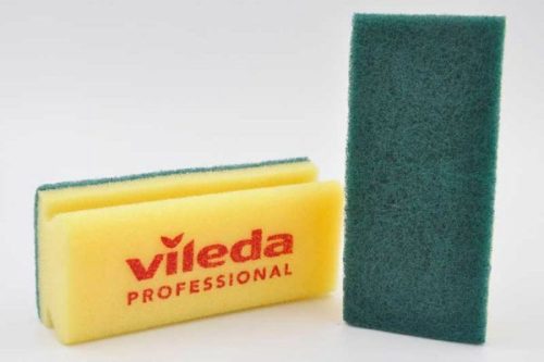 Vileda Strong szivacs sárga, zöld dörzsivel 7x9,5cm 125603