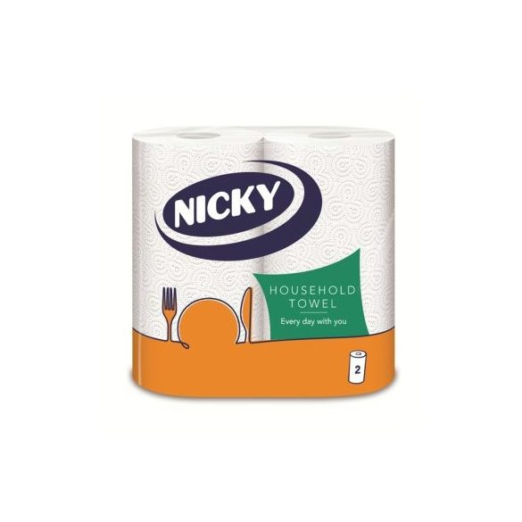 Kéztörlő papír háztartási 2 tekercses Nicky FAM