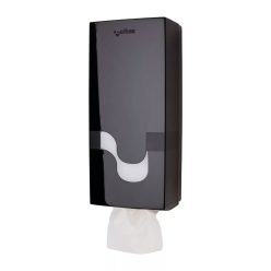   Celtex Megamini hajtogatott toalettpapír adagoló ABS fekete