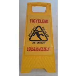 Figyelmeztető tábla magyar 3 nyelvű