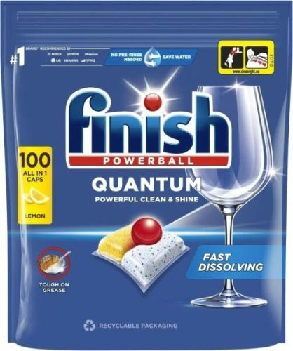 Mosogatógép tabletta FINISH 100 db-os All in One Quantum