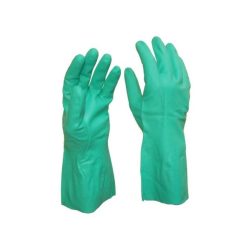 Kesztyű nitril vegyszerálló zöld 10 5510