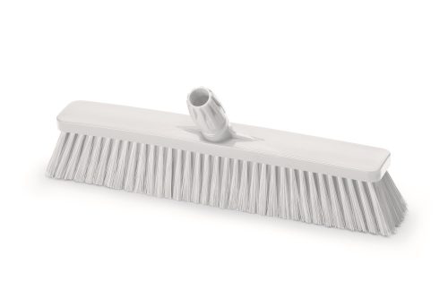 Igeax élelmiszeripari tolóseprű, partvis fej, 45cm, 0,5mm közepes sörtével, fehér