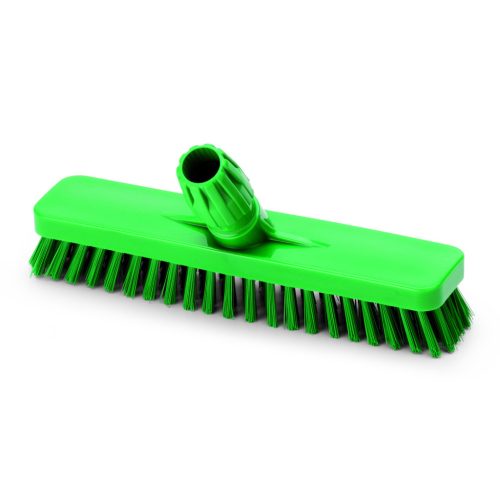 Igeax élelmiszeripari padlósúrolókefe 30cm széles zöld, 0,5mm közepes sörtével