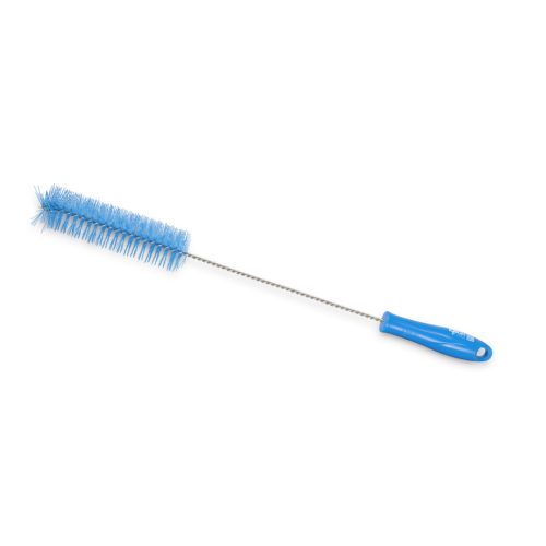 Igeax élelmiszeripari kémcső-, és üvegtisztító kefe, átmérő 40mm, hossz 50cm, kék