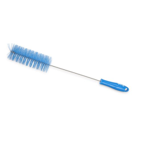 Igeax élelmiszeripari kémcső-, és üvegtisztító kefe, átmérő 60mm, hossz 50cm, kék