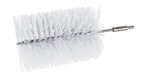 Igeax élelmiszeripari kémcső-, és üvegtisztító kefe fej, átmérő 100mm, hossz 23cm, fehér