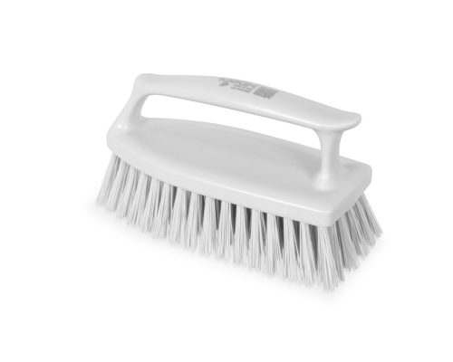 Igeax élelmiszeripari tisztítókefe, függőleges markolattal, Fehér, 0,5mm közepes sörtével