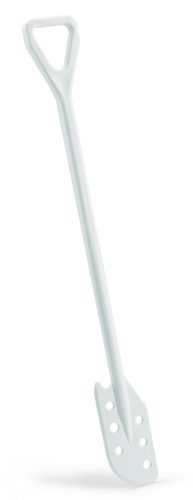 Igeax élelmiszeripari keverőlapát / kaparó perforált 130 mm x 1200 mm fehér