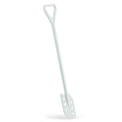 Igeax élelmiszeripari keverőlapát / kaparó perforált 130 mm x 1200 mm fehér