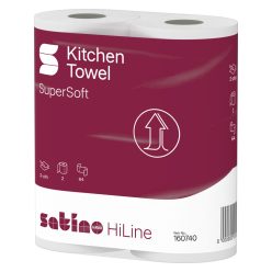   Satino Wepa Prestige kéztörlő 2 rétegű fehér 2x64lap, 16 csomag/zsák