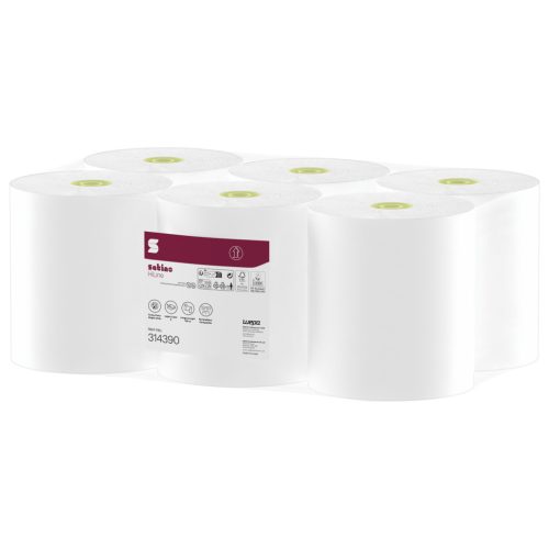 Satino Wepa Prestige tekercses kéztörlő 2 réteg, cellulóz, fehér, 150m, 6tekercs/zsugor automata adagolóhoz