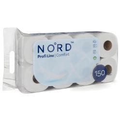   NORD Profi Line Comfort kistekercses toalettpapír 3 rétegű fehér 150 lapos 8 tekercses