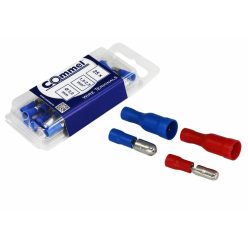  Commel szigetelt hengeres csatlakozó  dugó 1.5-2.5 mm2, Ø 5 mm, 25 db