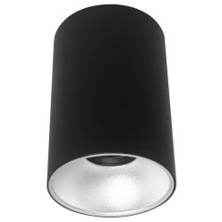 Avide GU10 Lámpatest Kerek Fekete-Ezüst