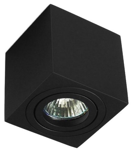 Avide GU10 Lámpatest Négyzetes Fekete Dönthető
