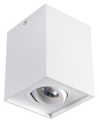 Avide GU10 Lámpatest Négyzetes Fehér Dönthető