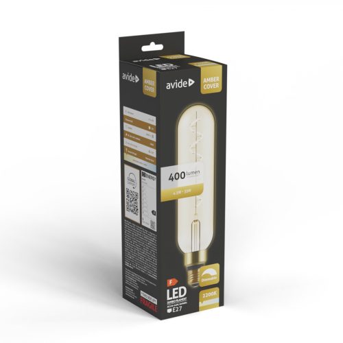Avide LED Jumbo Filament Melan Amber 4.5W E27 2200K Fényerőszabályzós