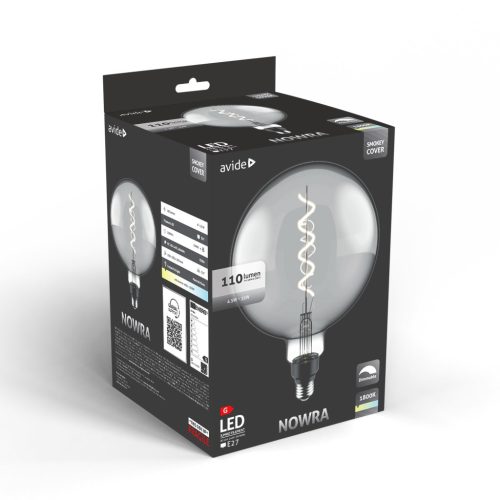 Avide LED Jumbo Filament Nowra Smokey 4.5W E27 2200K Fényerőszabályzós
