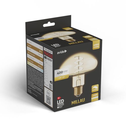 Avide LED Jumbo Filament Millau Amber 4.9W E27 2200K Fényerőszabályzós