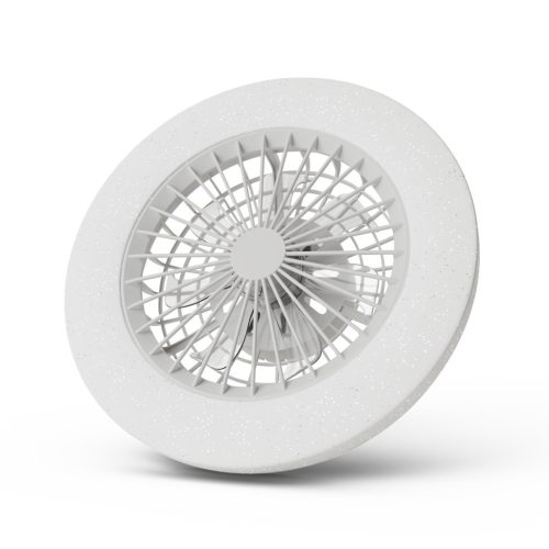 Avide Mennyezeti lámpa ventilátorral Wendy csillaghatással, 2x24W+15W motor, távirányítóval
