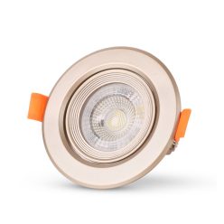 Avide LED Beépíthető Spot 38° Kerek Szatén 5W CW 6400K