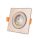 Avide LED Beépíthető Spot 38° Négyzetes Szatén 5W CW 6400K