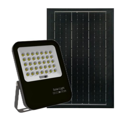 Avide LED Szolár Reflektor 100W CW 6400K különálló napelemmel, távirányítóval