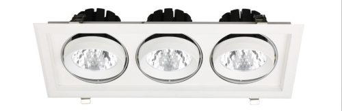 Avide LED Downlight Sein Négyzetes 3x30W IP20 8400lm 20° WW 3000K