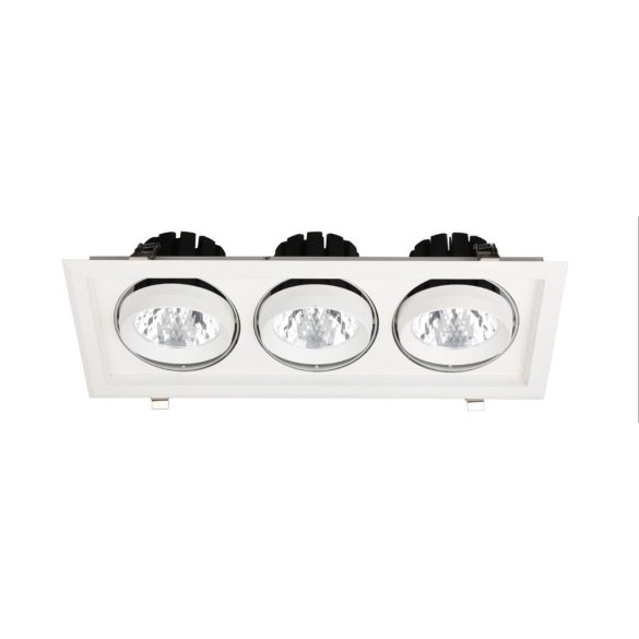 Avide LED Downlight Sein Négyzetes 3x30W IP20 8400lm 20° WW 3000K