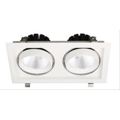   Avide LED Downlight Sein Négyzetes 2x30W IP20 5600lm 36° WW 3000K