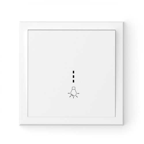 Commel Adria nyomó kapcsoló jelzőfénnyel N101 süllyesztett fehér  