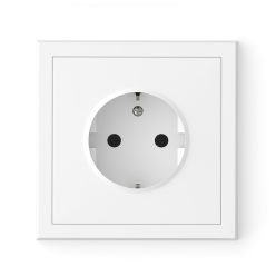   Commel Adria Schuko csatlakozóaljzat dugalj, rugós bekötés, süllyesztett fehér  