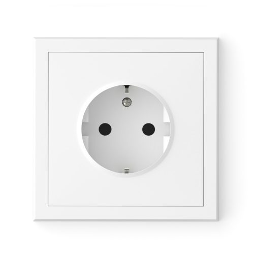 Commel Adria Schuko csatlakozóaljzat dugalj, rugós bekötés, süllyesztett fehér  