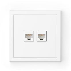   Commel Adria csatlakozóaljzat RJ45, CAT6 süllyesztett fehér  