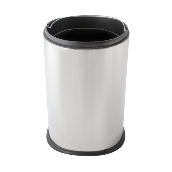 Fedél nélküli, rozsdamentes acél szemetes kuka, 5 L, 18x26cm, fényes 430SS