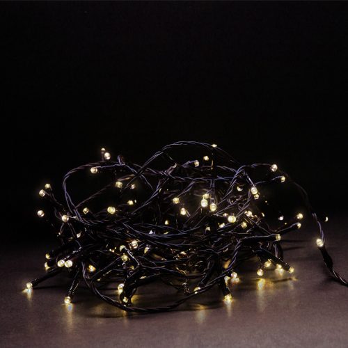Entac Karácsonyi IP44 240 LED Sorolható Füzér WW 24m szett adapterrel