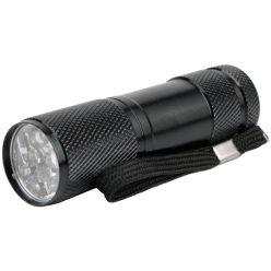 Entac Elemlámpa 1W 9LED ALU Fekete 3xAAA nt.