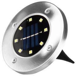   Entac Kerti Szolár Lámpa 100mm Műanyag 8 LED taposólámpa 